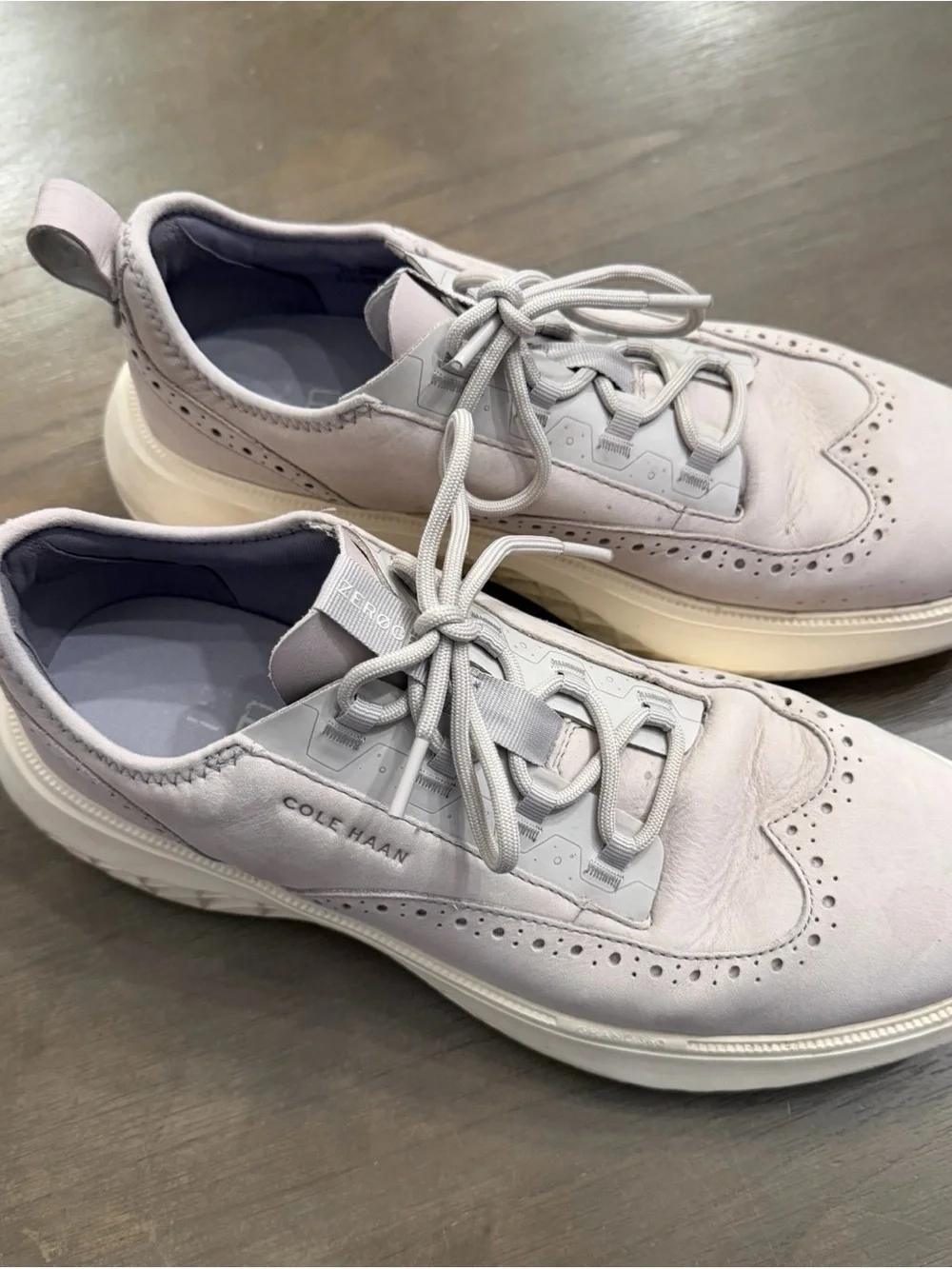 Cole Haan Gray Suede Wingtip-Style Zerøgrand Sneaker